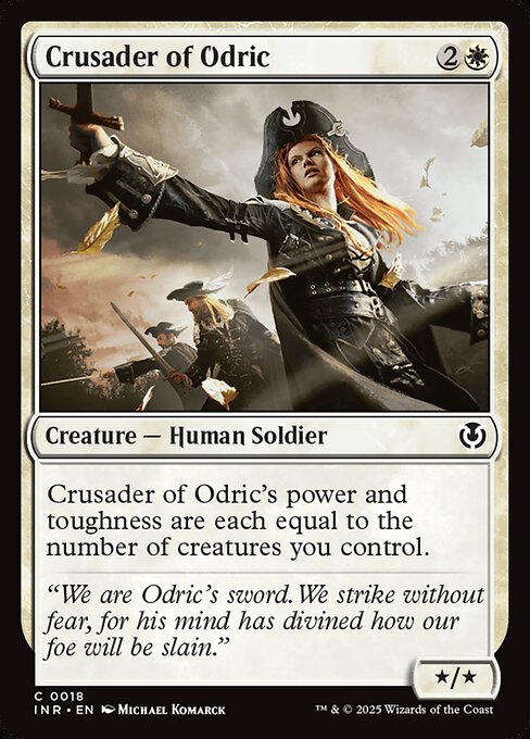 Crusader of Odric - Innistrad Remastered (inr) #18 [Foil] [Foil]
