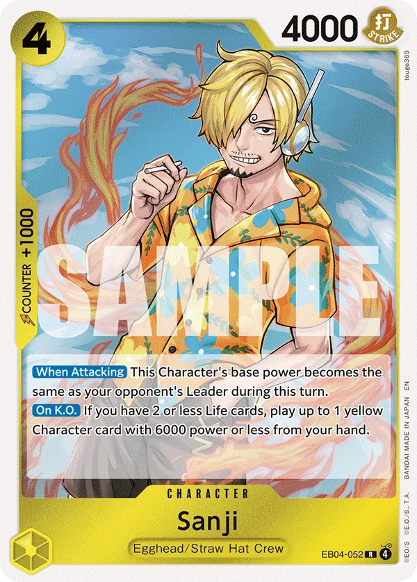 Sanji - ADVENTURE ON KAMI'S ISLAND- [OP15-EB04] (EB04-052) #052