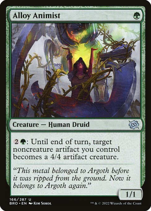 Alloy Animist - The Brothers' War () #166 [Foil] [Foil]