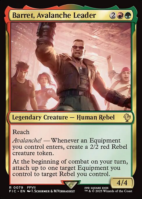 Barret, Avalanche Leader - Final Fantasy Commander () #79