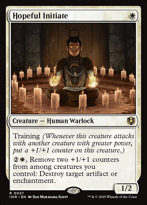 Hopeful Initiate - Innistrad Remastered (inr) #27 [Foil] [Foil]