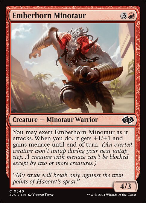 Emberhorn Minotaur - Foundations Jumpstart () #540
