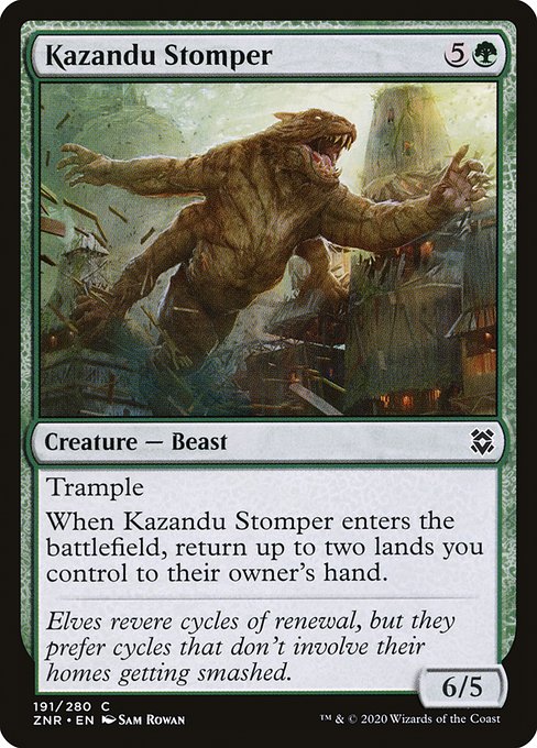 Kazandu Stomper - Zendikar Rising () #191