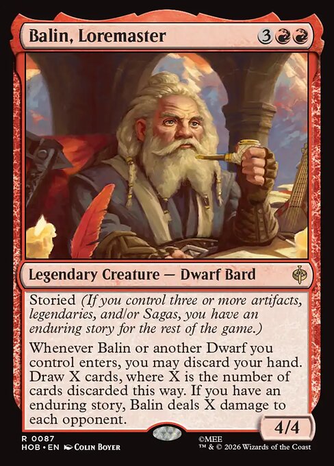 Balin, Loremaster - The Hobbit (HOB) #87 [Foil] [Foil]