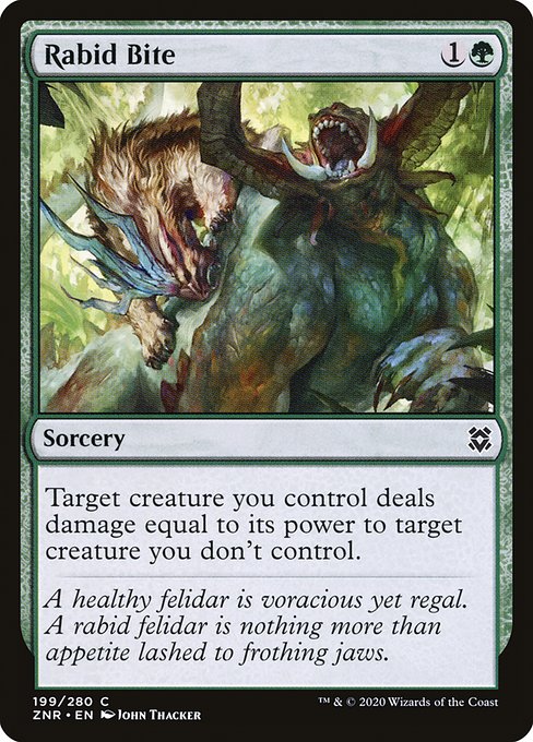 Rabid Bite - Zendikar Rising (ZNR) #199