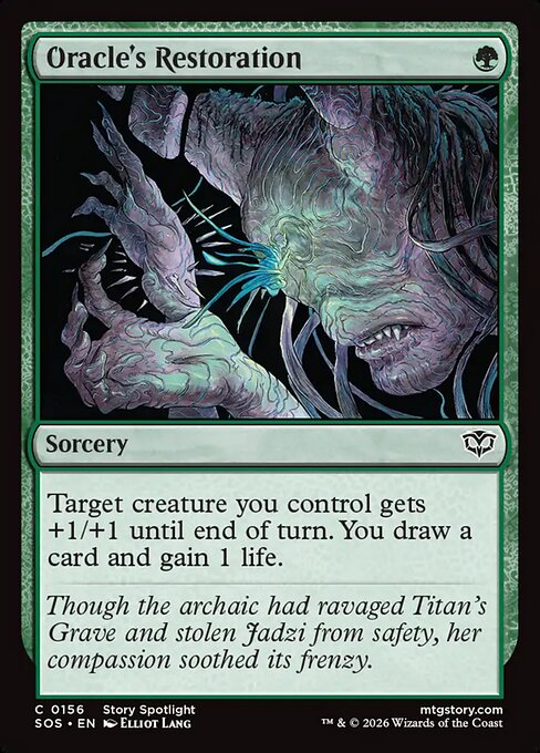Oracle's Restoration - Secrets of Strixhaven () #156 [Foil] [Foil]