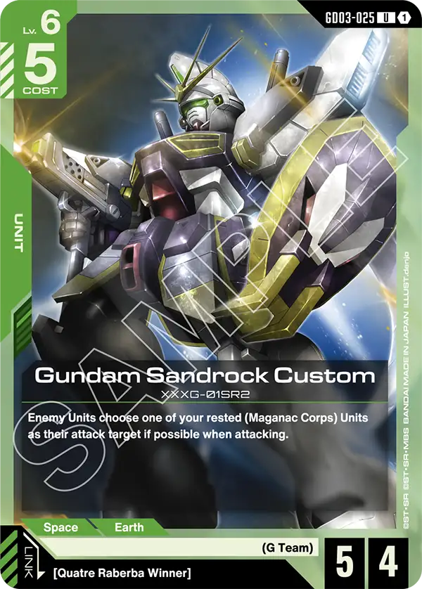 Gundam Sandrock Custom - Steel Requiem (GD03-025) #025