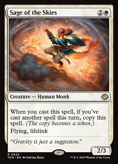 Sage of the Skies - Tarkir: Dragonstorm (TDM) #22 [Foil]