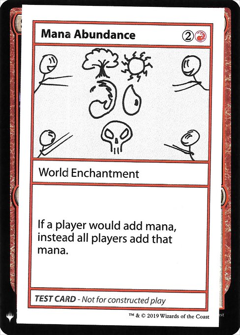 Mana Abundance - Mystery Booster Playtest Cards 2019 () #58