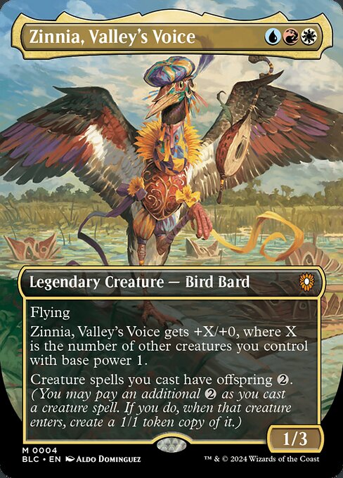 Zinnia, Valley's Voice - Bloomburrow Commander () #4