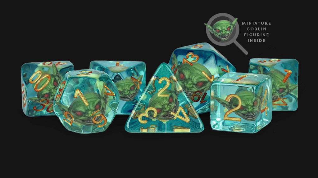 FanRoll by Metallic Dice Games - Pathfinder Goblin Inclusion Dice