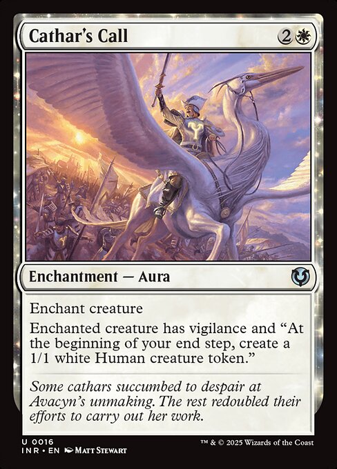 Cathar's Call - Innistrad Remastered (inr) #16 [Foil] [Foil]