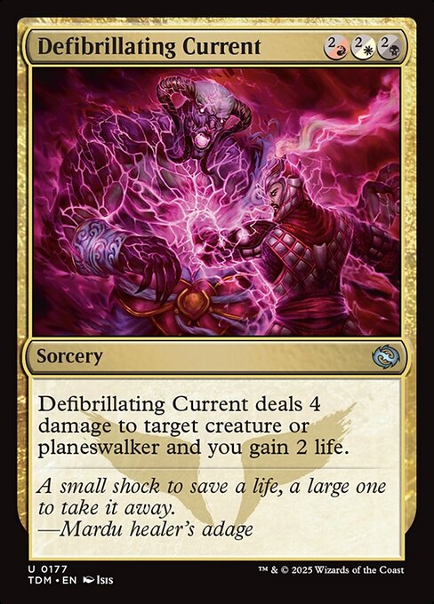 Defibrillating Current - Tarkir: Dragonstorm () #177