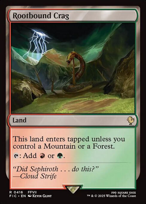 Rootbound Crag - Final Fantasy Commander () #416
