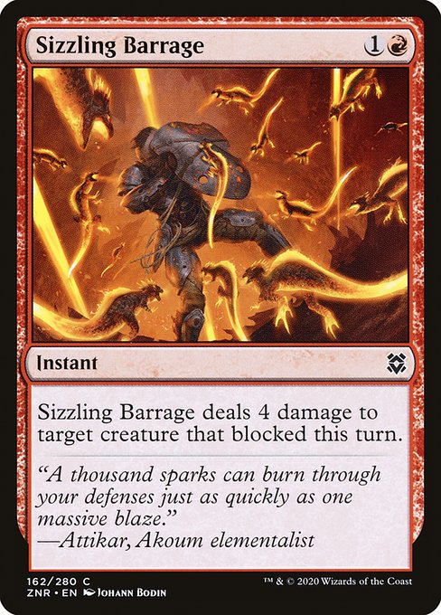 Sizzling Barrage - Zendikar Rising () #162