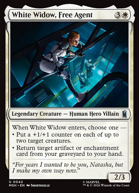 White Widow, Free Agent - Marvel Super Heroes () #42