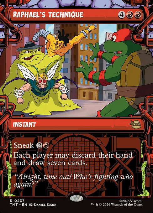 Raphael's Technique - Teenage Mutant Ninja Turtles () #237 [Foil] [Foil]
