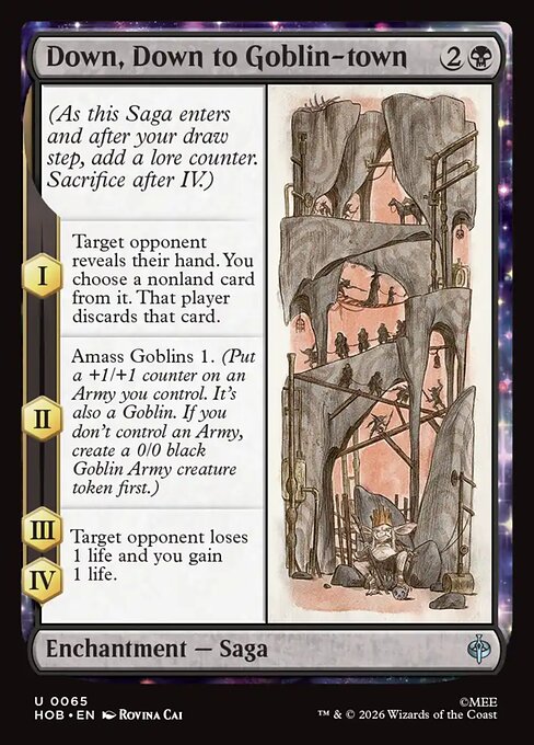 Down, Down to Goblin-town - The Hobbit (hob) #65 [Foil] [Foil]