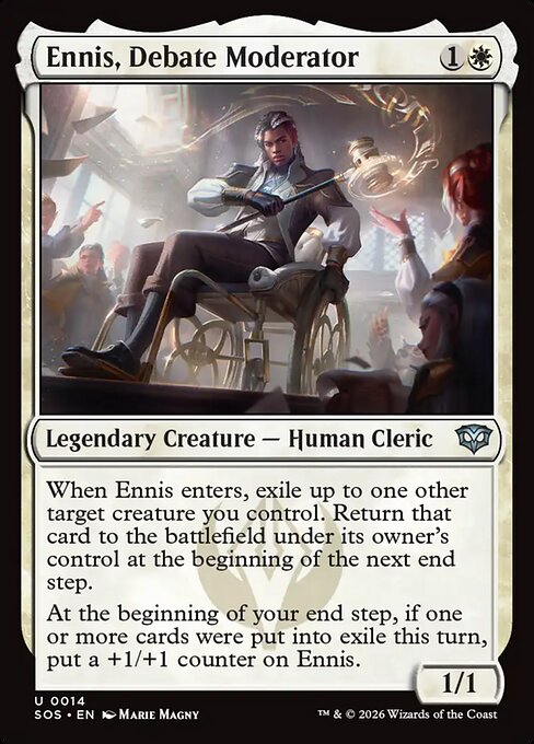 Ennis, Debate Moderator - Secrets of Strixhaven () #14 [Foil] [Foil]