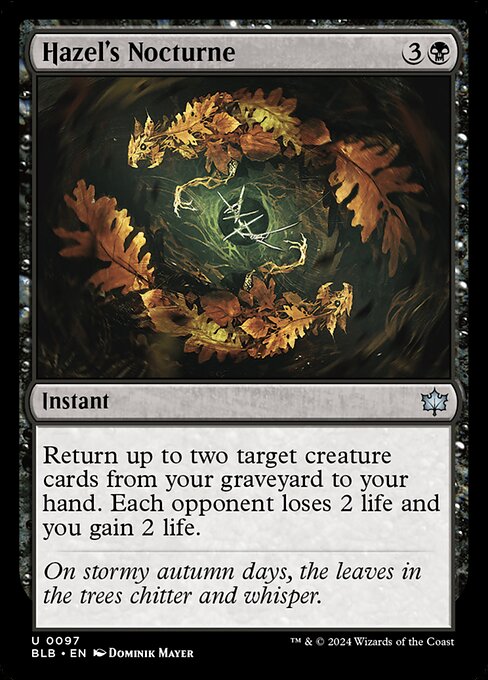 Hazel's Nocturne - Bloomburrow () #97