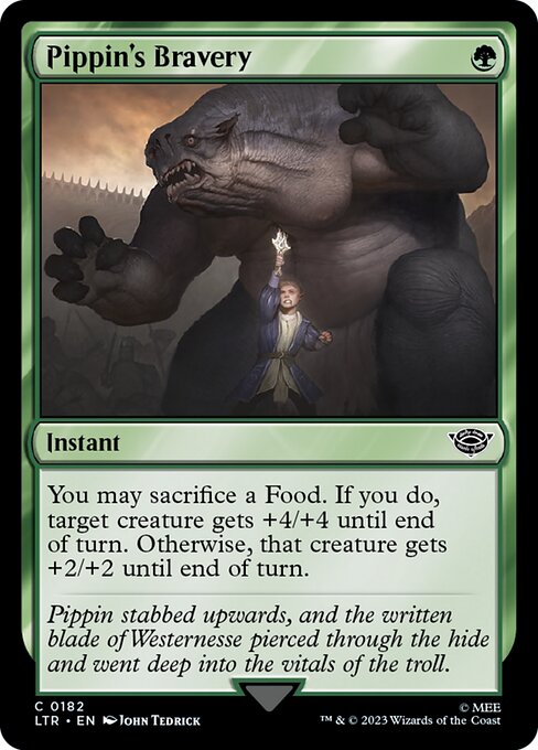 Pippin's Bravery - The Lord of the Rings: Tales of Middle-earth (ltr) #182 [Foil] [Foil]