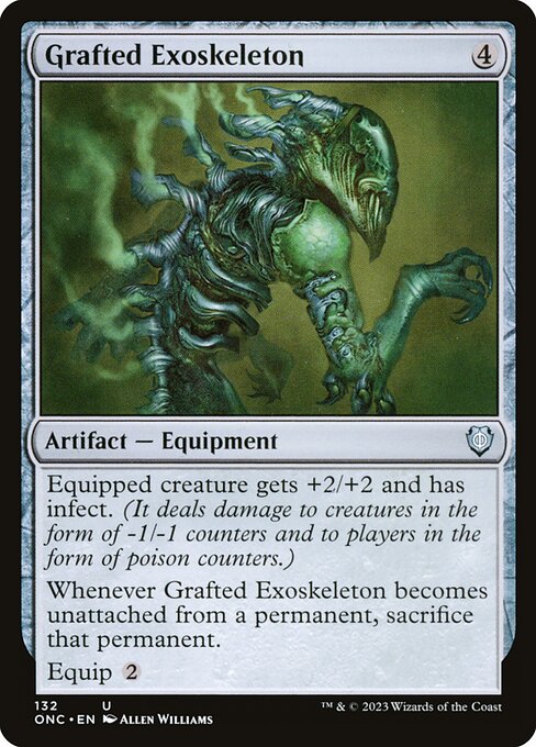 Grafted Exoskeleton - Phyrexia: All Will Be One Commander () #132
