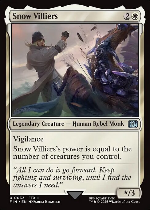 Snow Villiers - Final Fantasy (FIN) #33 [Foil] [Foil]