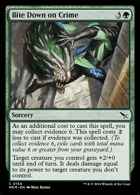 Bite Down on Crime - Murders at Karlov Manor (MKM) #154 [Foil] [Foil]