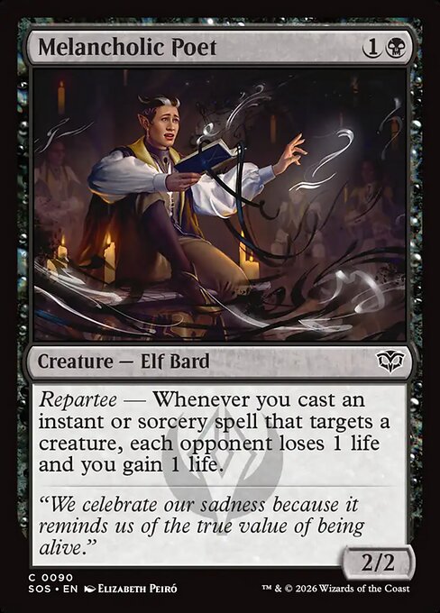 Melancholic Poet - Secrets of Strixhaven () #90 [Foil] [Foil]