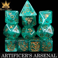 DNDDICEWHOLESALE.COM - Artificer's Arsenal - 11 Dice Set