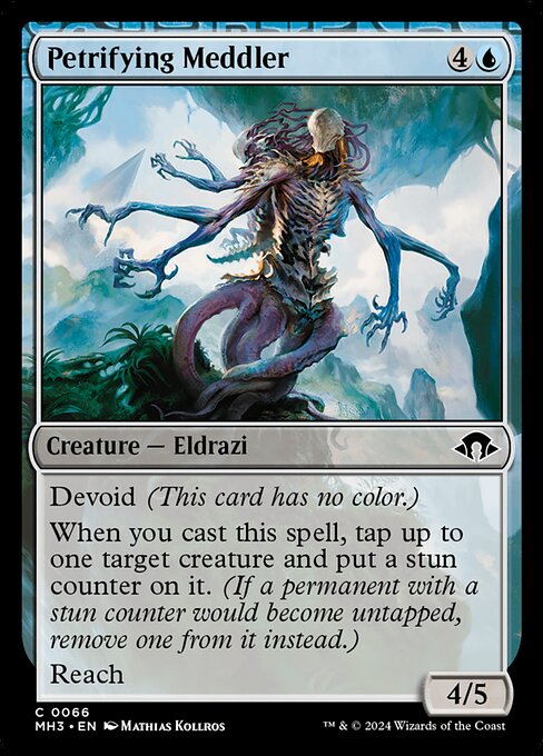 Petrifying Meddler - Modern Horizons 3 (mh3) #66 [Foil] [Foil]