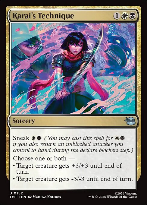 Karai's Technique - Teenage Mutant Ninja Turtles () #152 [Foil] [Foil]