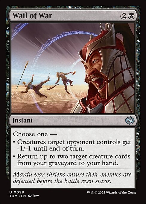 Wail of War - Tarkir: Dragonstorm () #98 [Foil] [Foil]