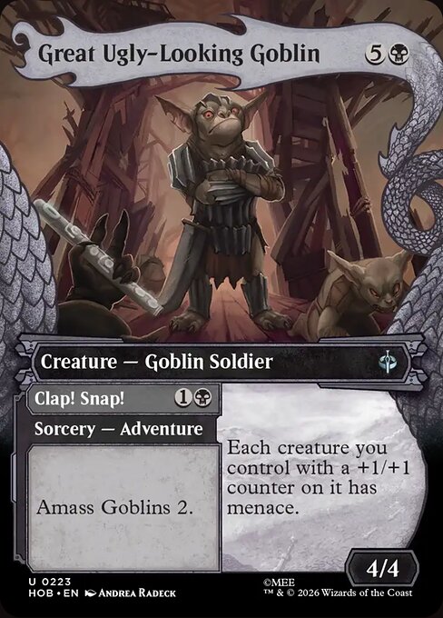 Great Ugly-Looking Goblin // Clap! Snap! - The Hobbit (HOB) #223 [Foil] [Foil]
