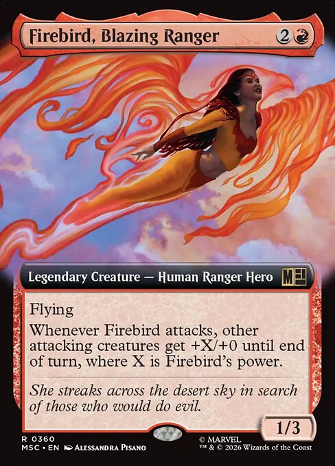 Firebird, Blazing Ranger - Marvel Super Heroes Commander () #360