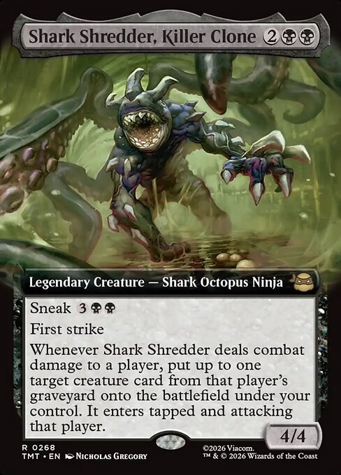 Shark Shredder, Killer Clone - Teenage Mutant Ninja Turtles () #268 [Foil] [Foil]