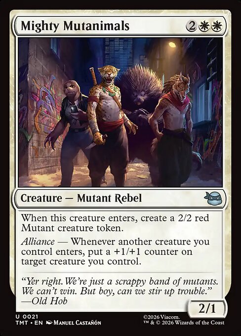 Mighty Mutanimals - Teenage Mutant Ninja Turtles () #21 [Foil] [Foil]