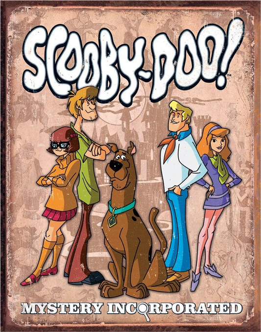 Scooby-Doo Mystery Incorporated Tin Sign
