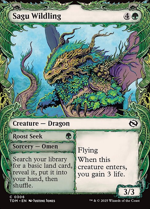 Sagu Wildling // Roost Seek - Tarkir: Dragonstorm () #306
