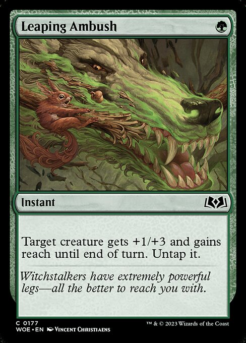 Leaping Ambush - Wilds of Eldraine () #177