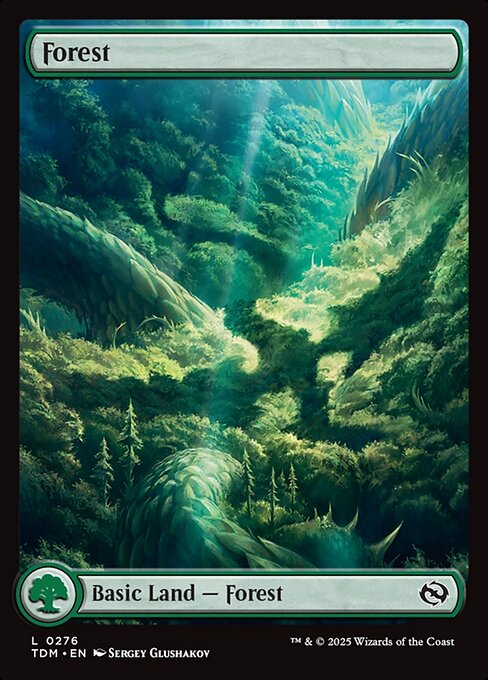 Forest - Tarkir: Dragonstorm () #276 [Foil] [Foil]