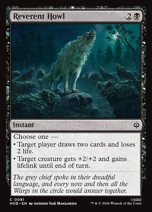 Reverent Howl - The Hobbit (HOB) #81 [Foil] [Foil]