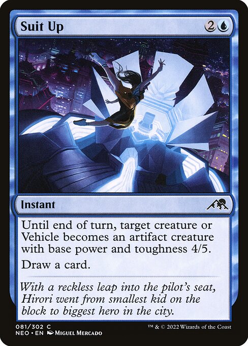 Suit Up - Kamigawa: Neon Dynasty (NEO) #81 [Foil] [Foil]