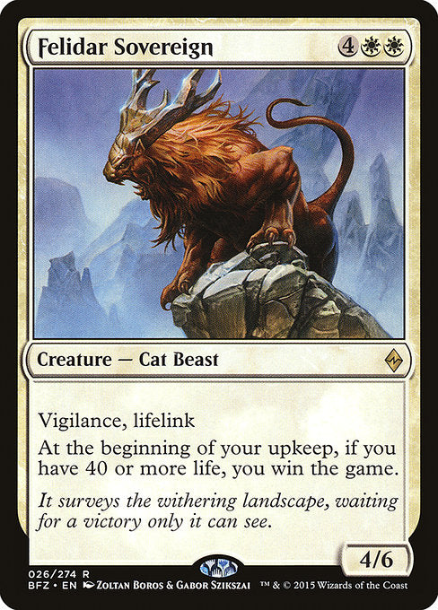 Felidar Sovereign - Battle for Zendikar (BFZ) #26