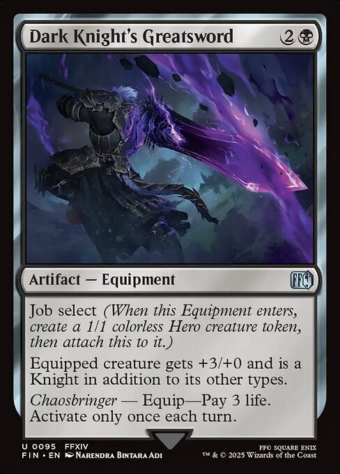 Dark Knight's Greatsword - Final Fantasy (FIN) #95 [Foil] [Foil]