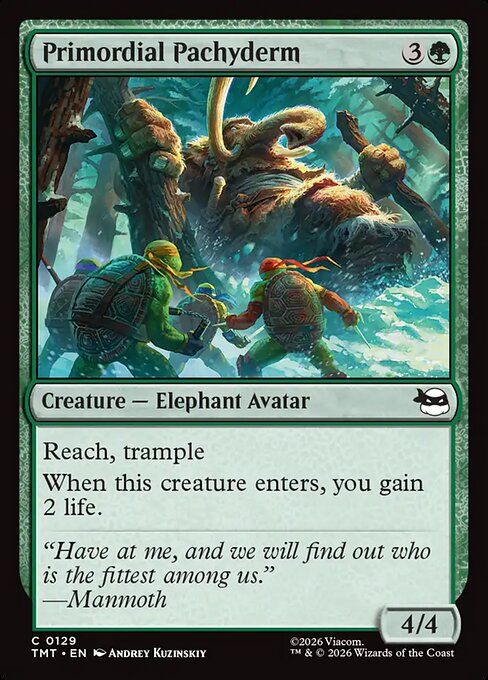 Primordial Pachyderm - Teenage Mutant Ninja Turtles () #129 [Foil] [Foil]