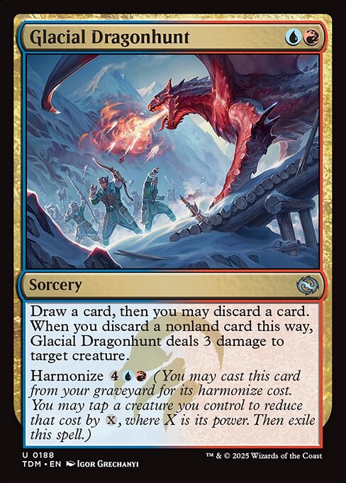 Glacial Dragonhunt - Tarkir: Dragonstorm () #188