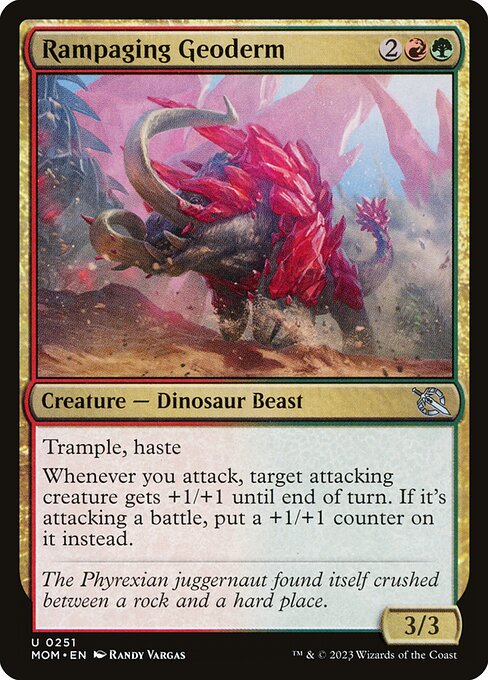 Rampaging Geoderm - March of the Machine (MOM) #251 [Foil] [Foil]