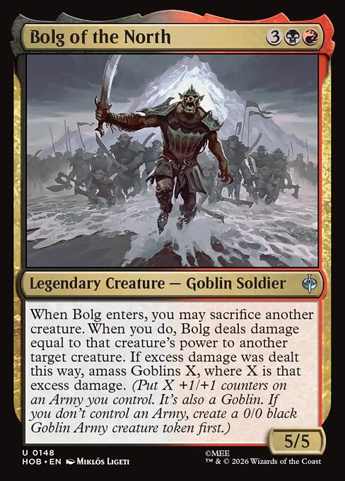 Bolg of the North - The Hobbit (hob) #148 [Foil] [Foil]