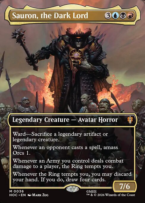 Sauron, the Dark Lord - The Hobbit Eternal (hoc) #36 [Foil] [Foil]